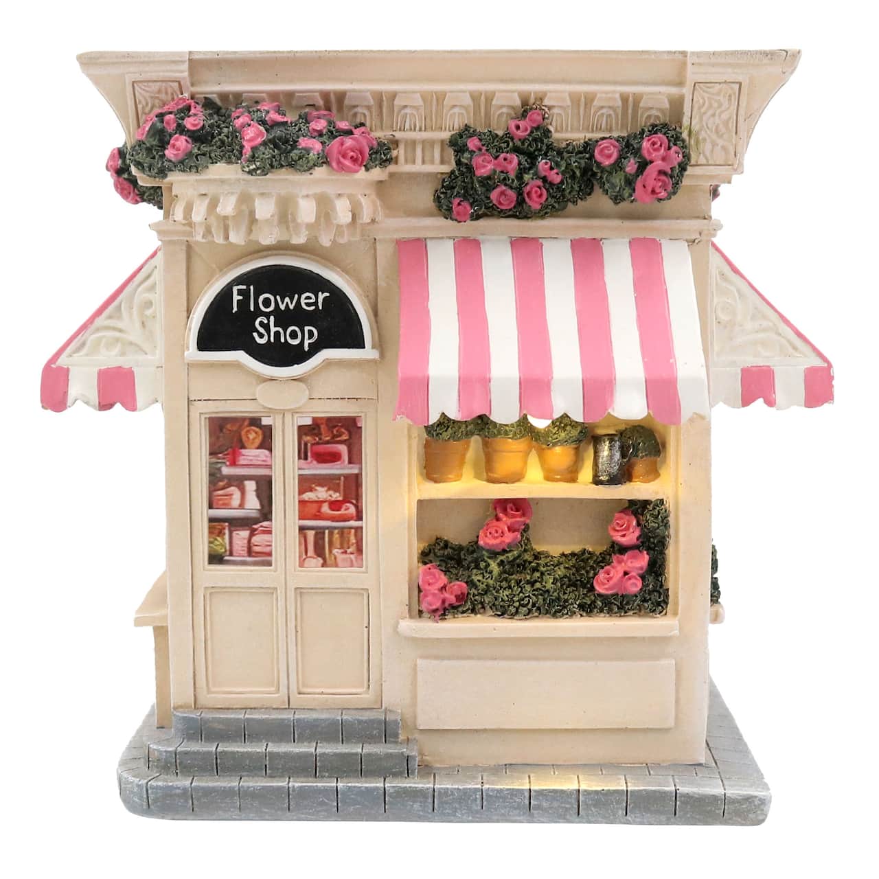 Décoration LED pour mini boutique de fleurs par Ashland